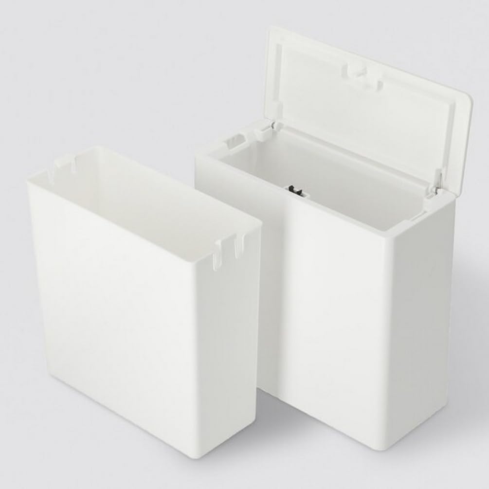 니토리 원터치 휴지통 8530687 화이트 21x9.5x20cm 탈취 이미지 6
