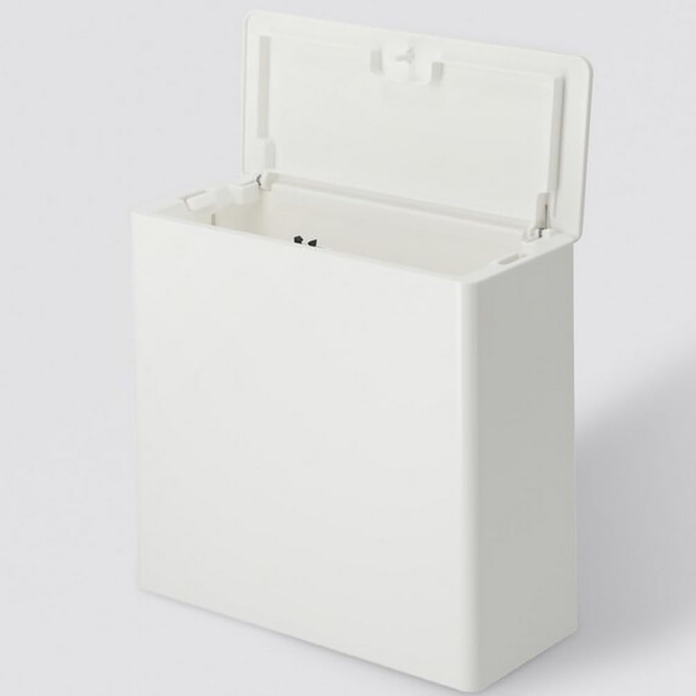 니토리 원터치 휴지통 8530687 화이트 21x9.5x20cm 탈취 이미지 2