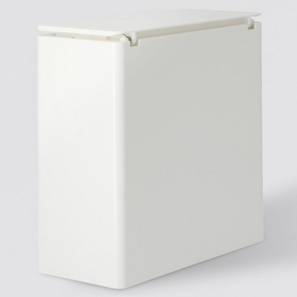 니토리 원터치 휴지통 8530687 화이트 21x9.5x20cm 탈취 이미지 5