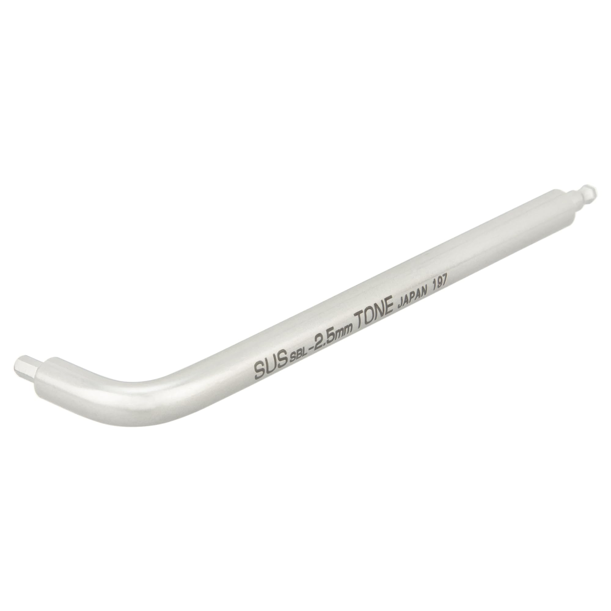 토네 SBL-2.5 2.5mm SUS 롱 볼포인트 L형 렌치 이미지 2