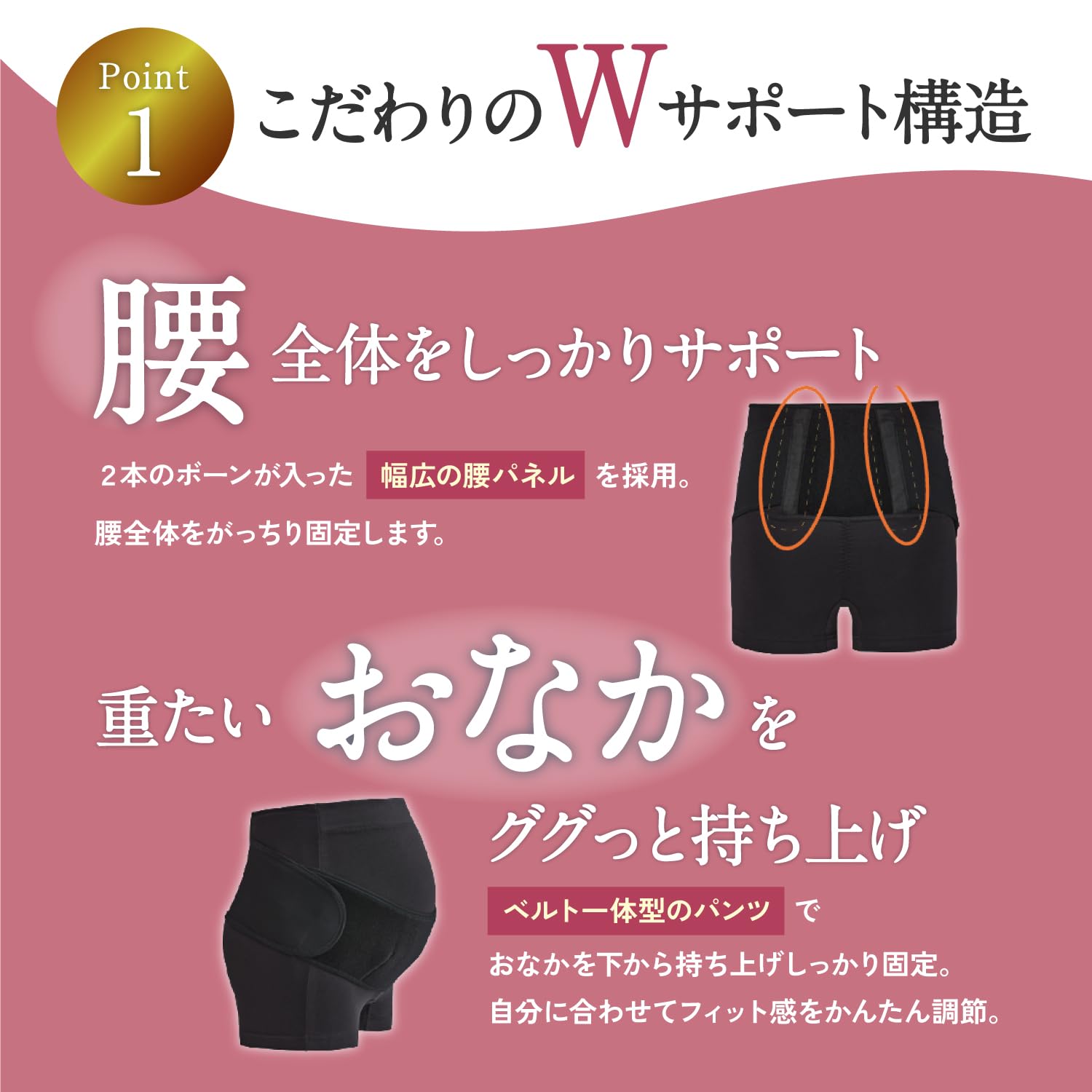 피죤 임산부 허리 서포터 팬츠형 M 블랙 초기부터 임신말기 이미지 7