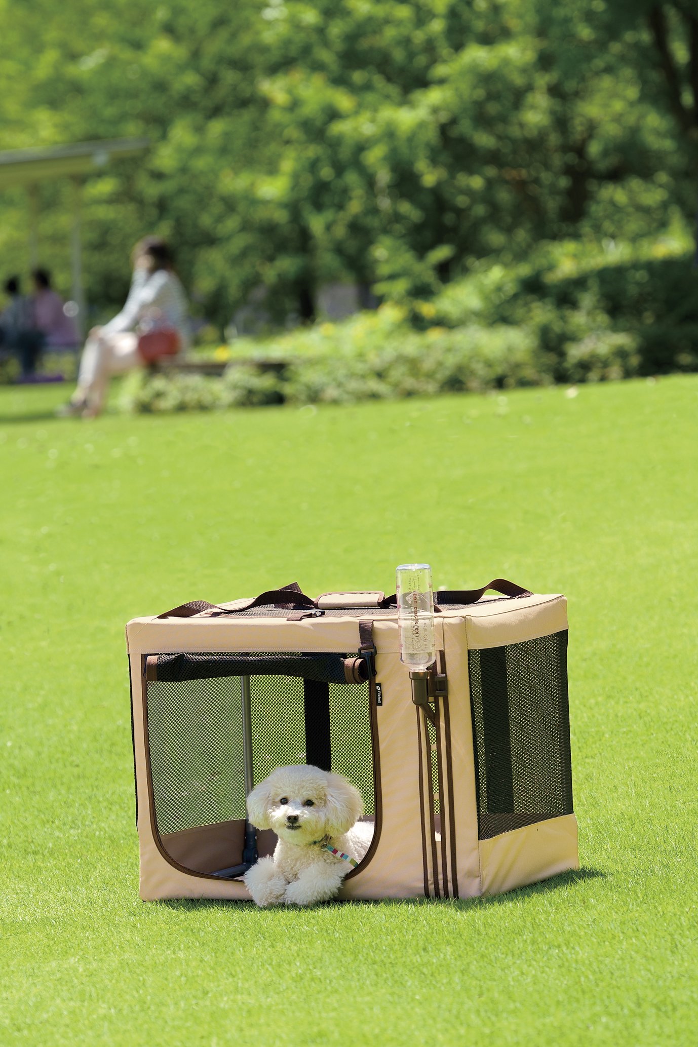리첼 3WAY 접이식 소프트 이동장 640 브라운 056414 64L 52W 50H cm 이미지 10