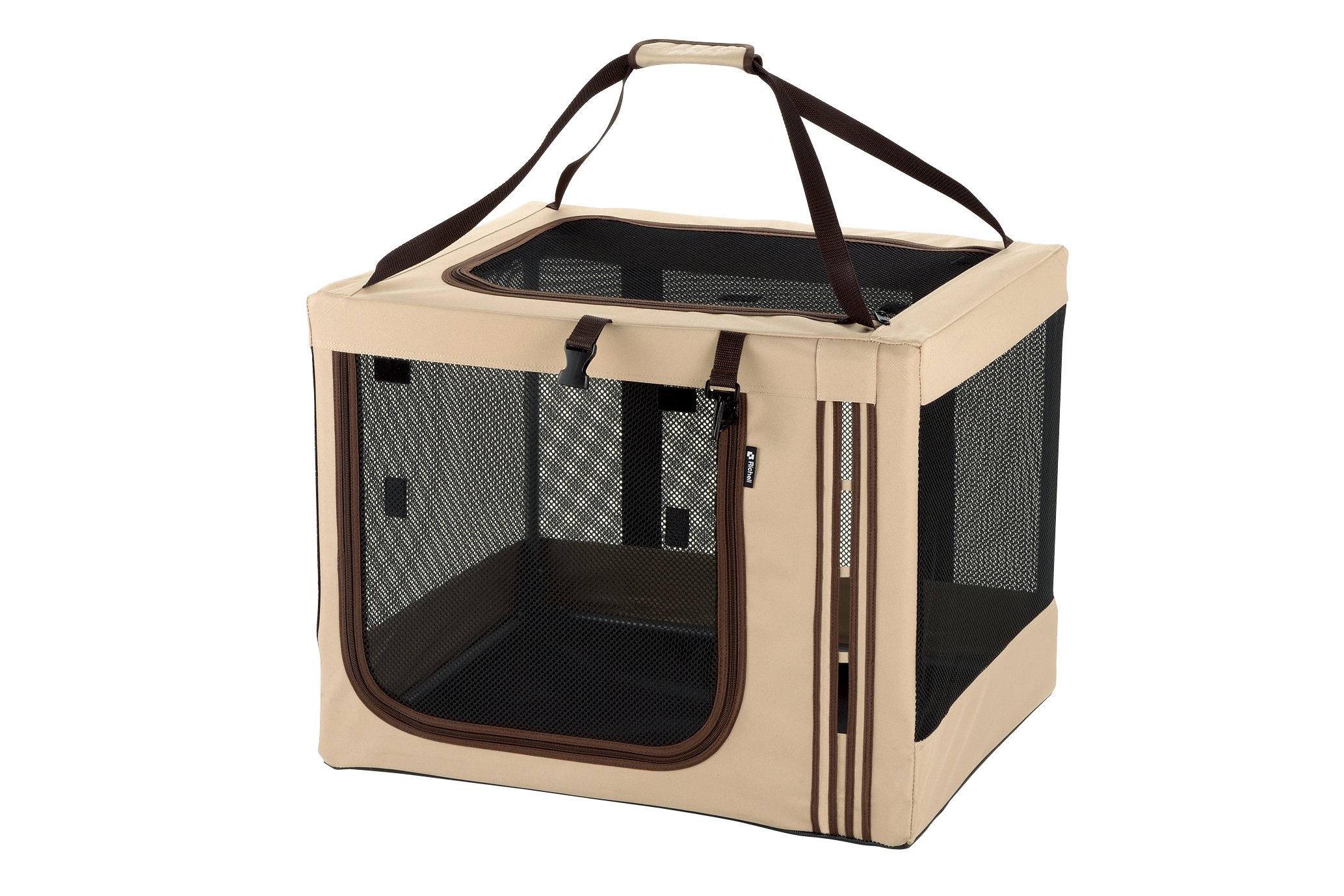 리첼 3WAY 접이식 소프트 이동장 640 브라운 056414 64L 52W 50H cm