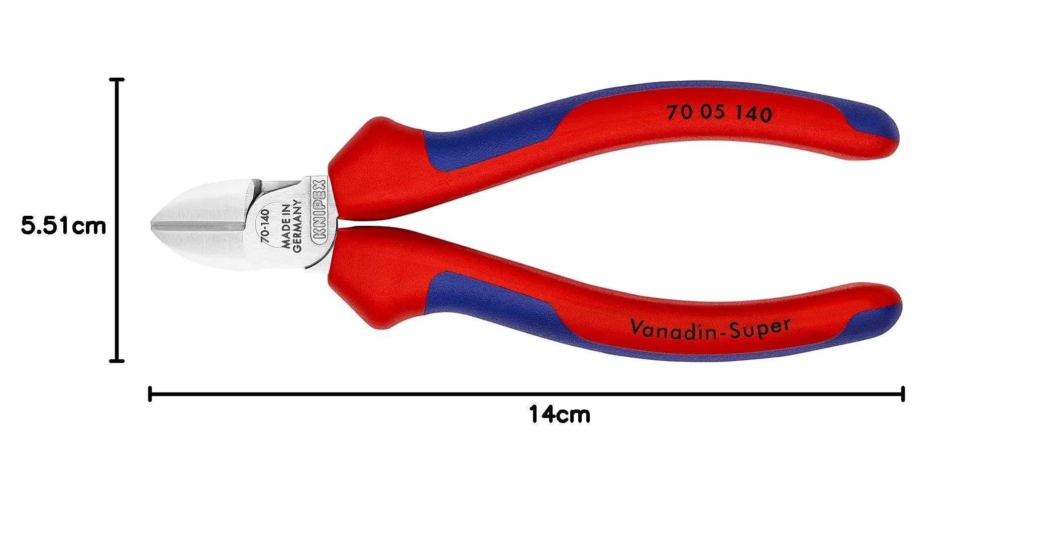 크니펙스 7005-140 140mm 컴포트 사선 니퍼 이미지 3