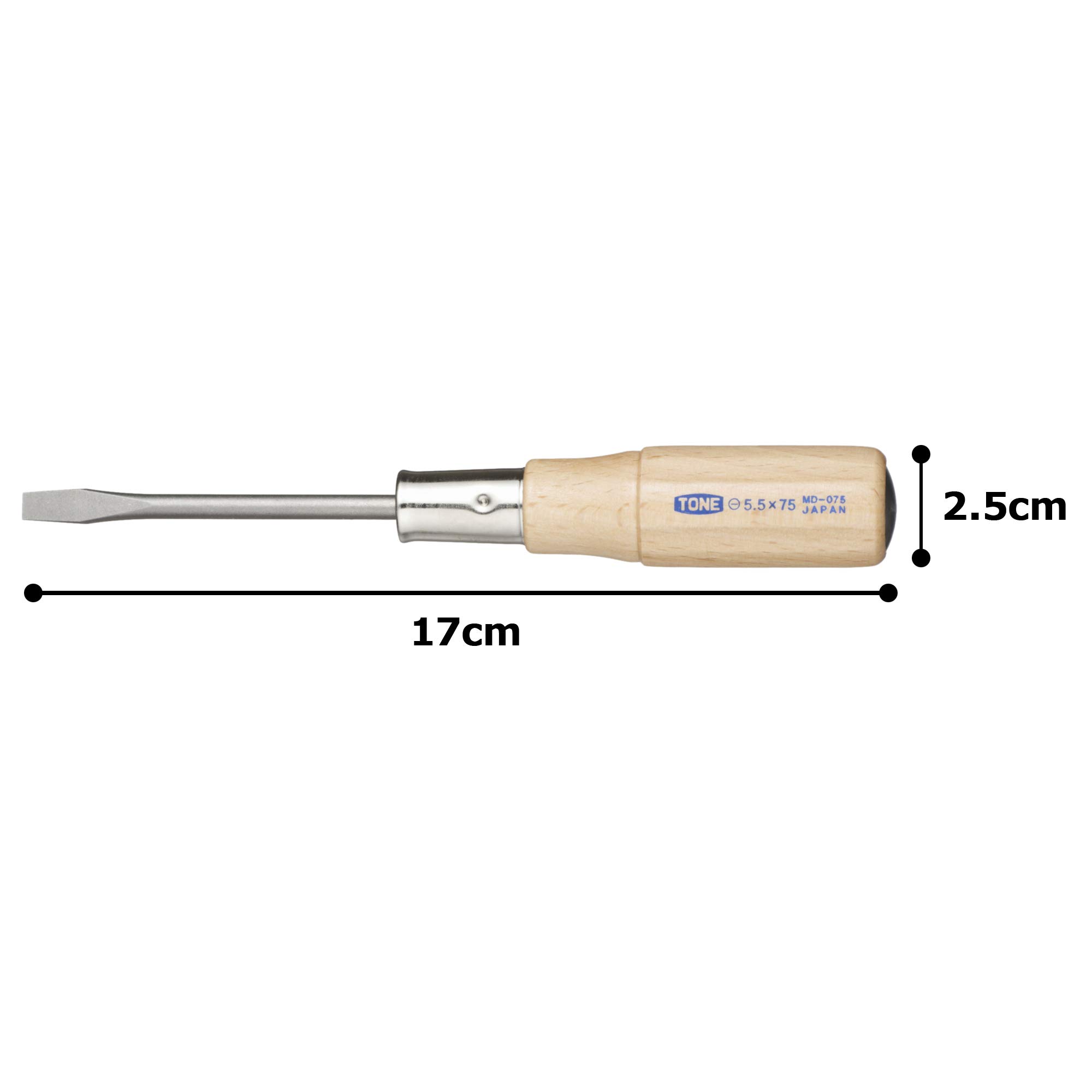 토네 MD-075 0.7x5.5mm 관통형 일자 드라이버 이미지 3