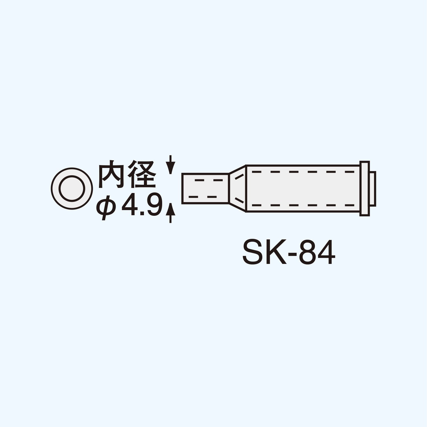 엔지니어 SK-70 시리즈 핫블로우 팁 SK-84 핫블로우 내경 Φ4.9mm 이미지 2
