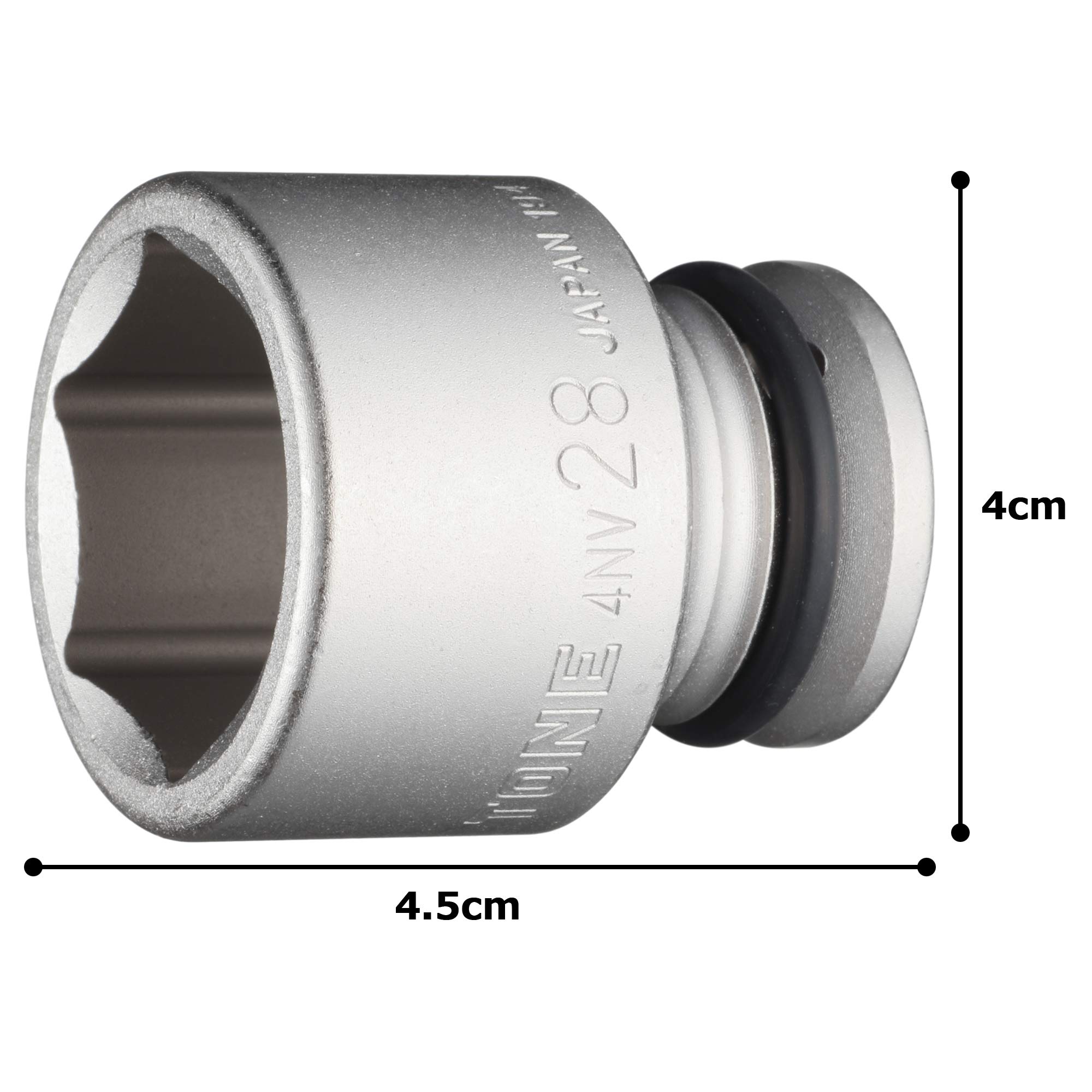 토네 HP4NV-28 28mm 임팩트 소켓 12.7mm 이미지 5