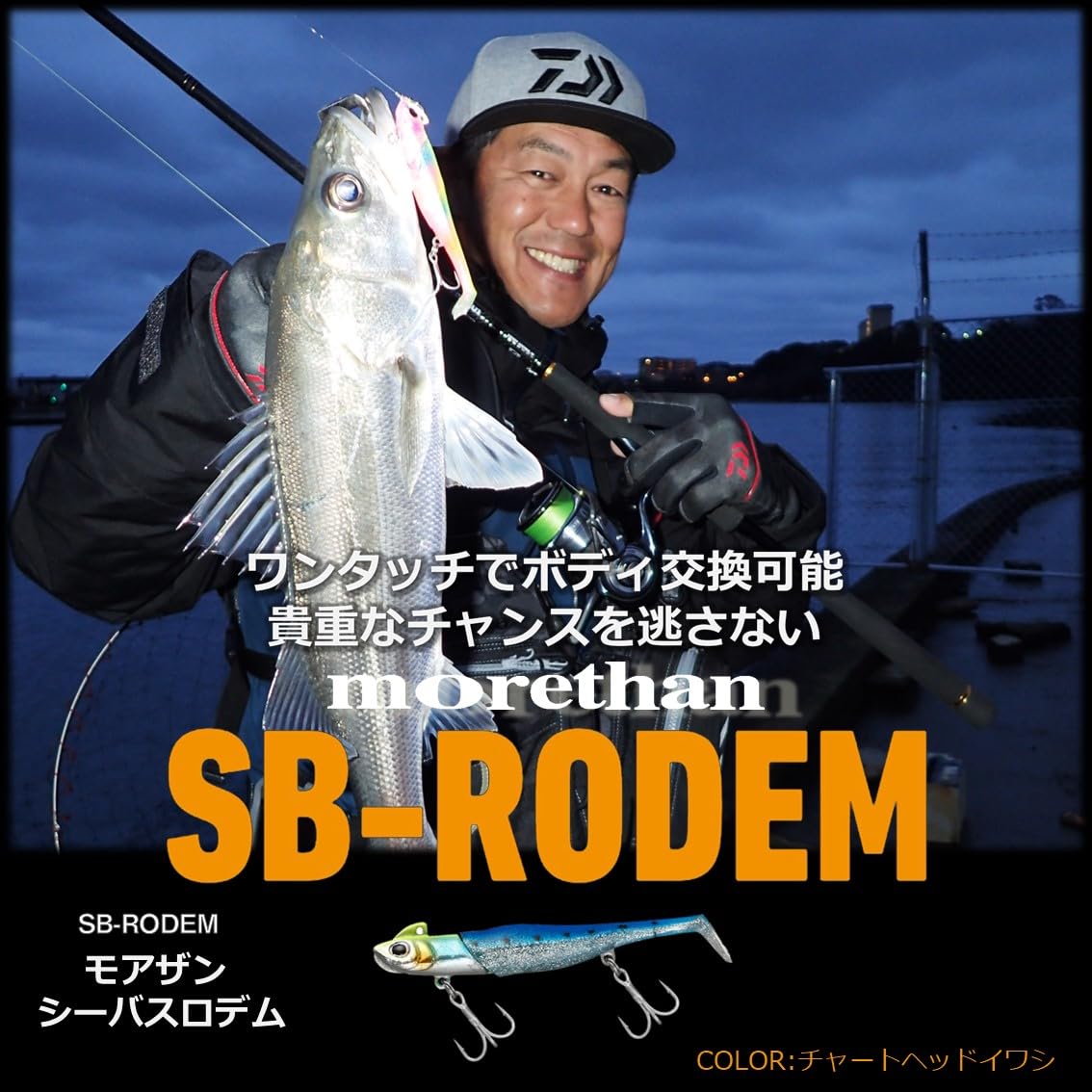 다이와 모어댄 로뎀 SB 블루실버 18g 웜 루어 이미지 2