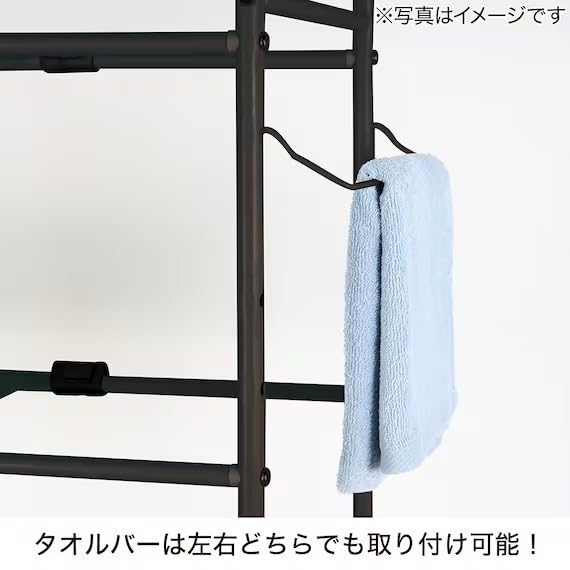 니토리 세탁기 수납 랙 DK001 블랙 8530762 이미지 5