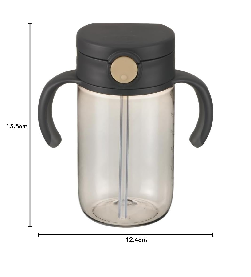 리첼 아쿠아라이트 외출용 빨대컵 블랙 320ml 샘방지 세척편한 이미지 7