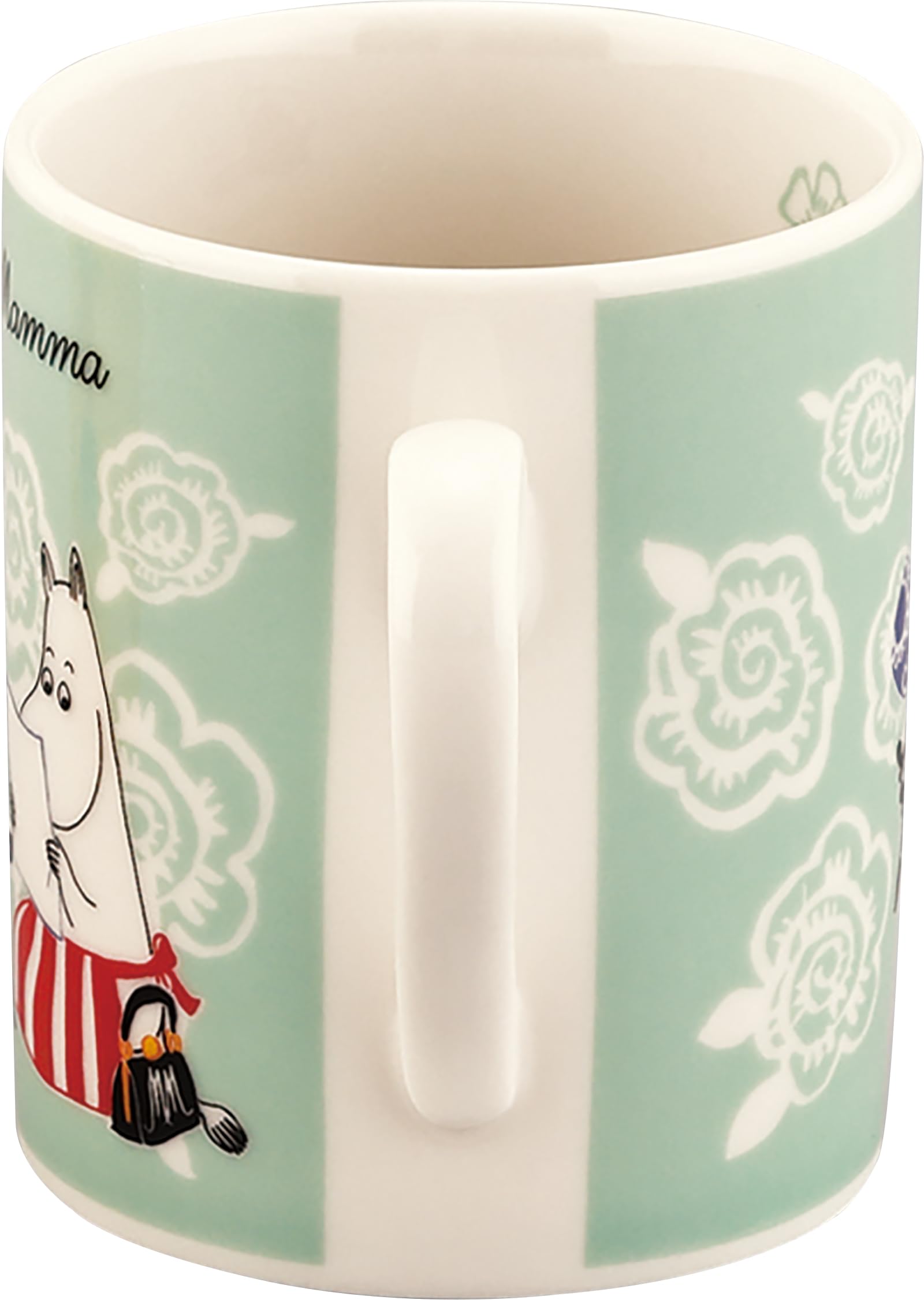 야마카 무민 타임위드마마 머그컵 MM9502-11 320ml 그린 이미지 4