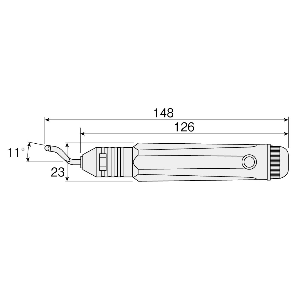 호잔 K-35 디버링 커터 세트 교체날 3종 각 1개 포함 이미지 7