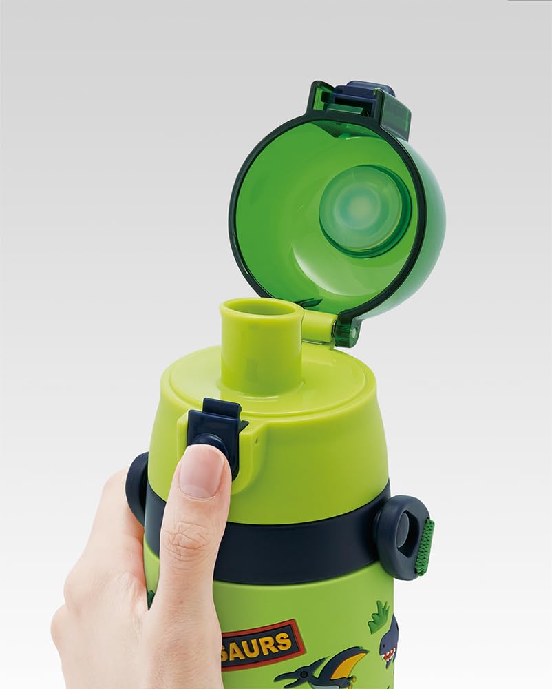 스케이터 SDPV5-A 480ml 공룡 3D 프린트 스테인리스 직수형 어린이 물통 이미지 5