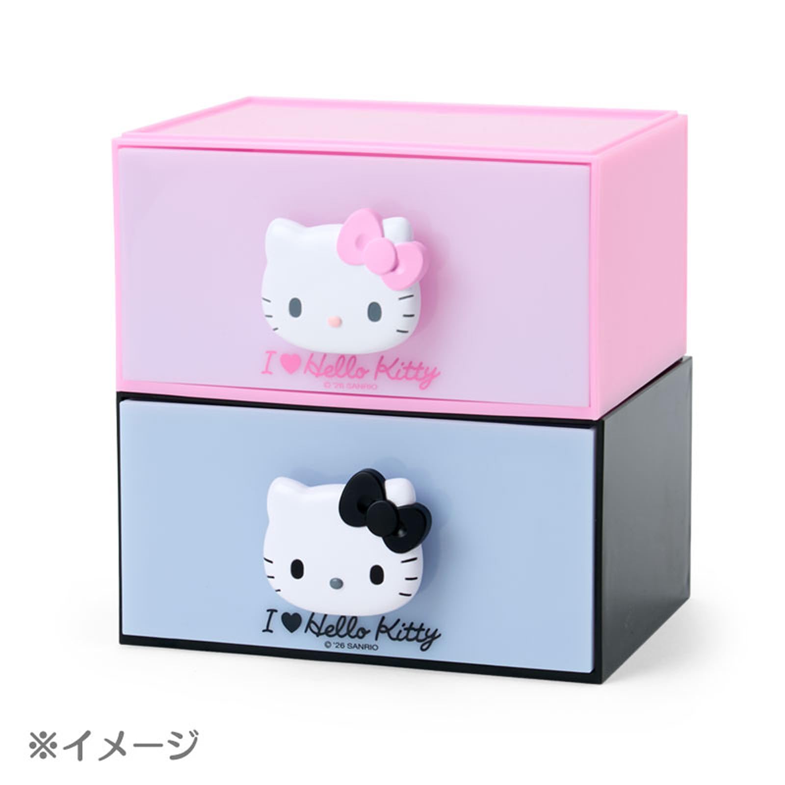 산리오 I Love Hello Kitty 헬로키티 354325 적층형 스태킹 체스트 핑크 이미지 5
