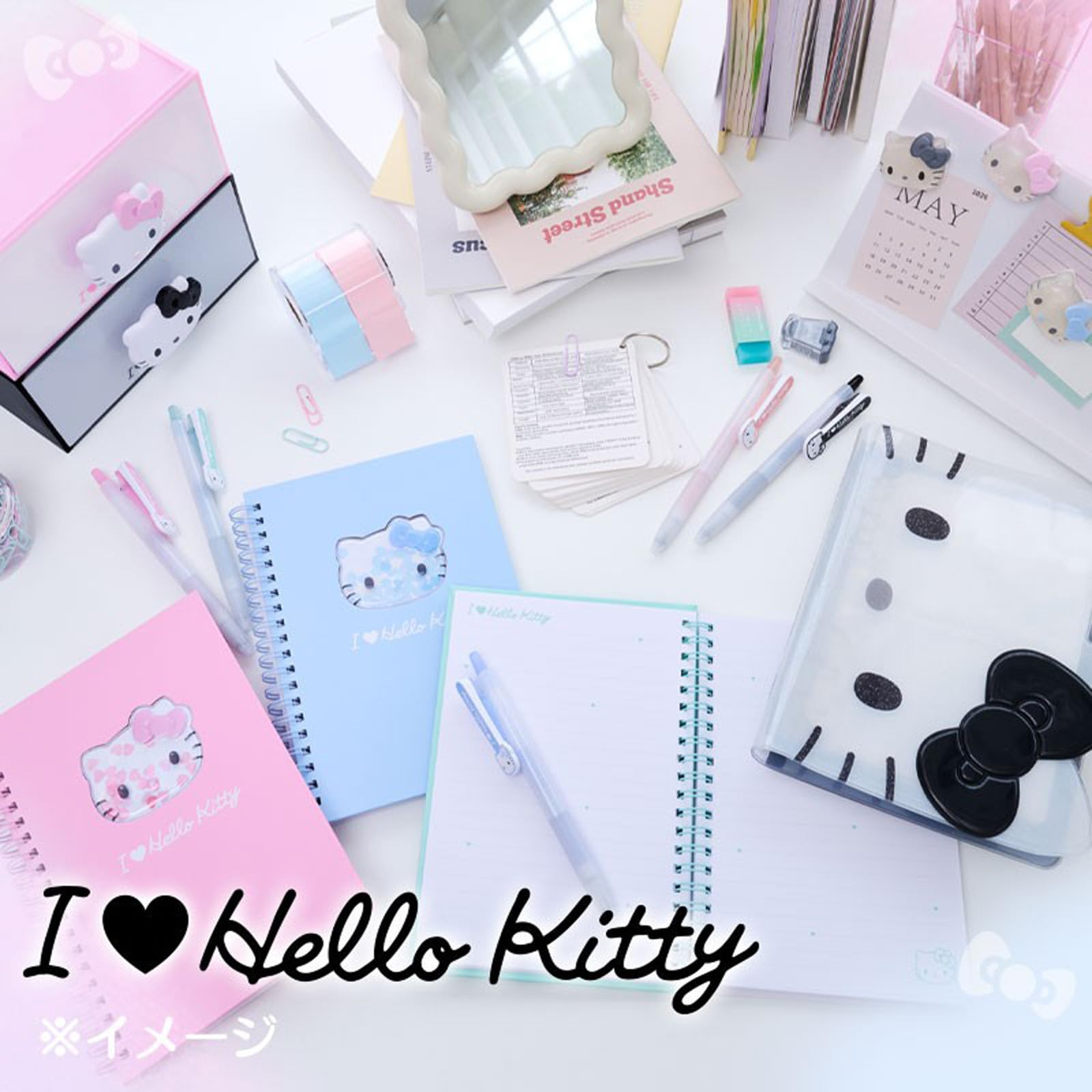 산리오 I Love Hello Kitty 헬로키티 354325 적층형 스태킹 체스트 핑크 이미지 6