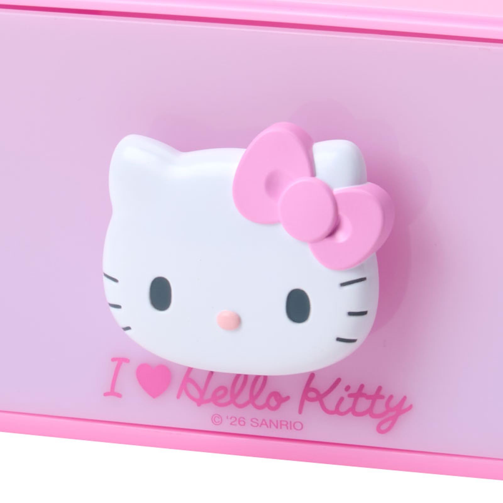 산리오 I Love Hello Kitty 헬로키티 354325 적층형 스태킹 체스트 핑크 이미지 4