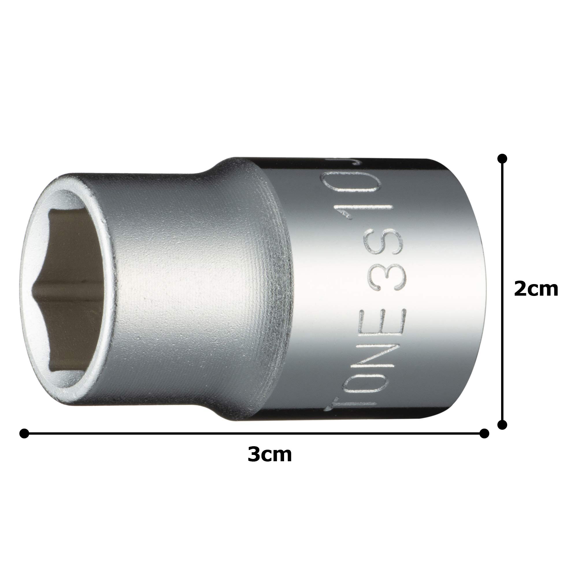 토네 HP3S-10 6각 소켓 10mm 이미지 5