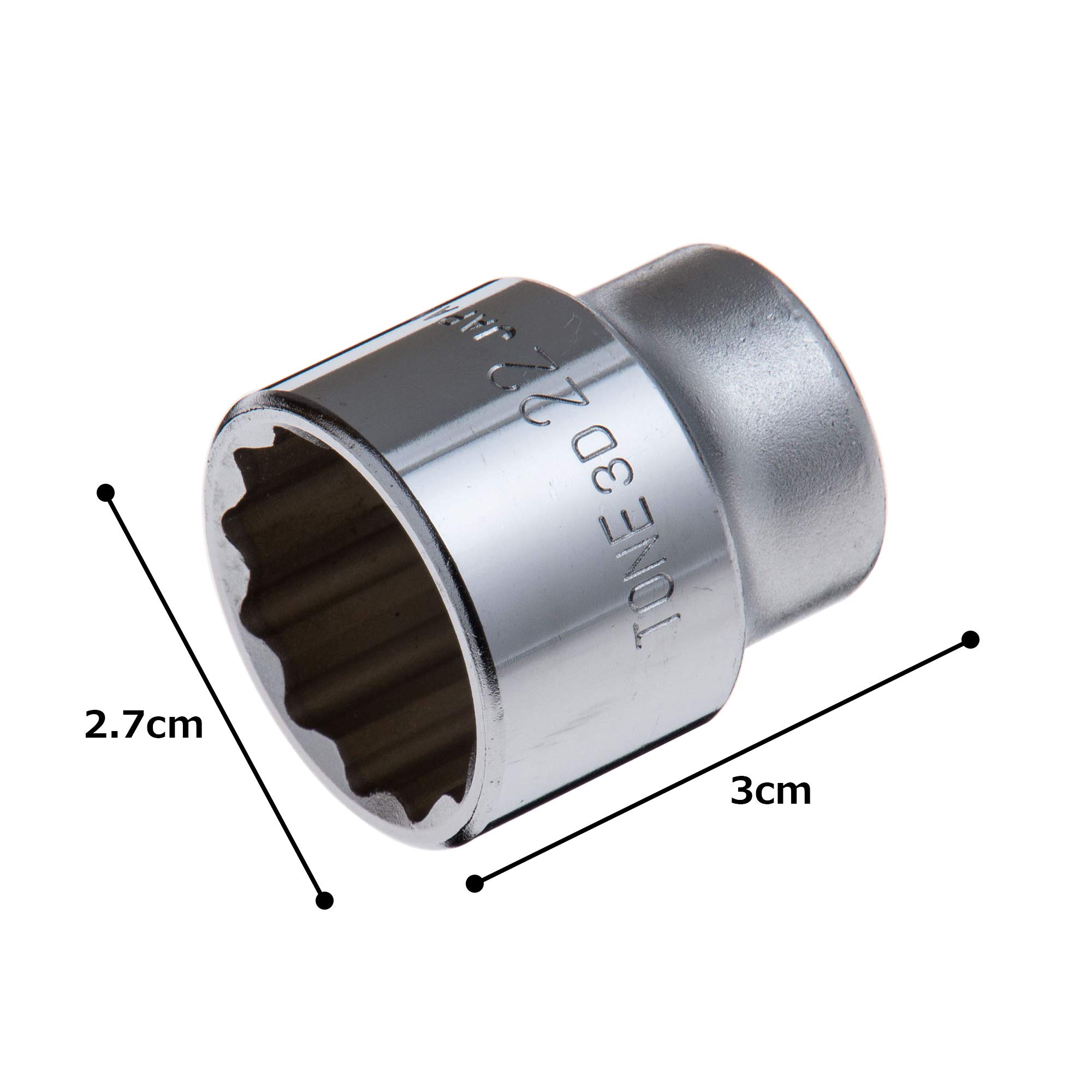 토네 12각 소켓 HP3D-22 22mm 이미지 3