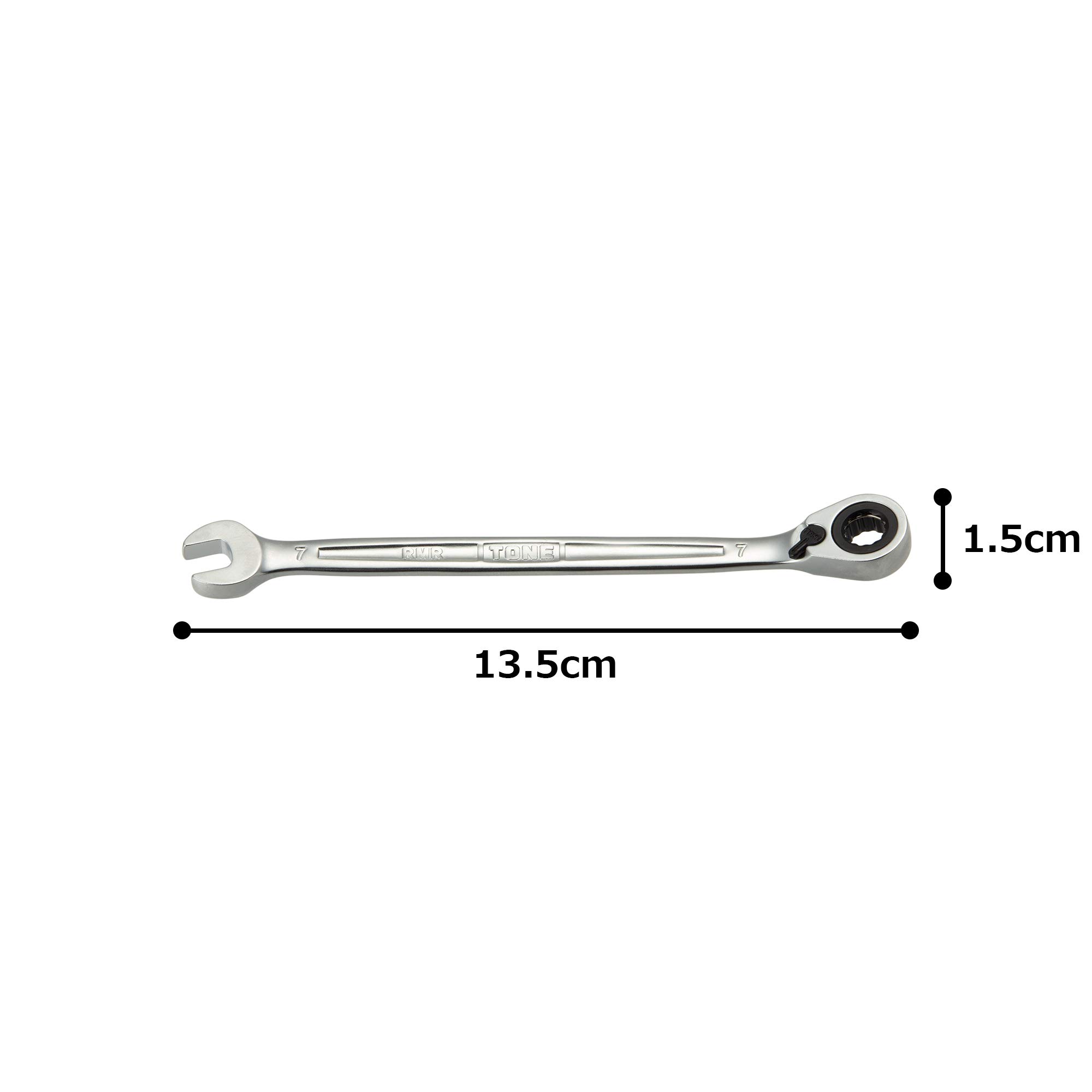 토네 RMR-07 7mm 절환식 라쳇 양구 메가네 렌치 이미지 5