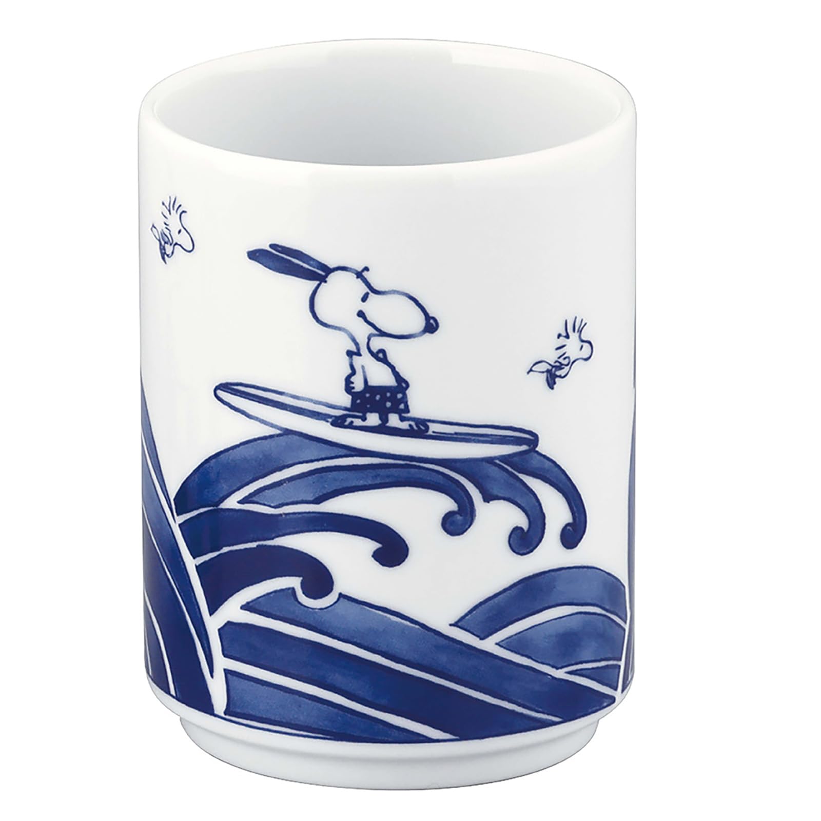 야마카 스누피 소메츠케 나미 찻잔 SN83-327 300ml
