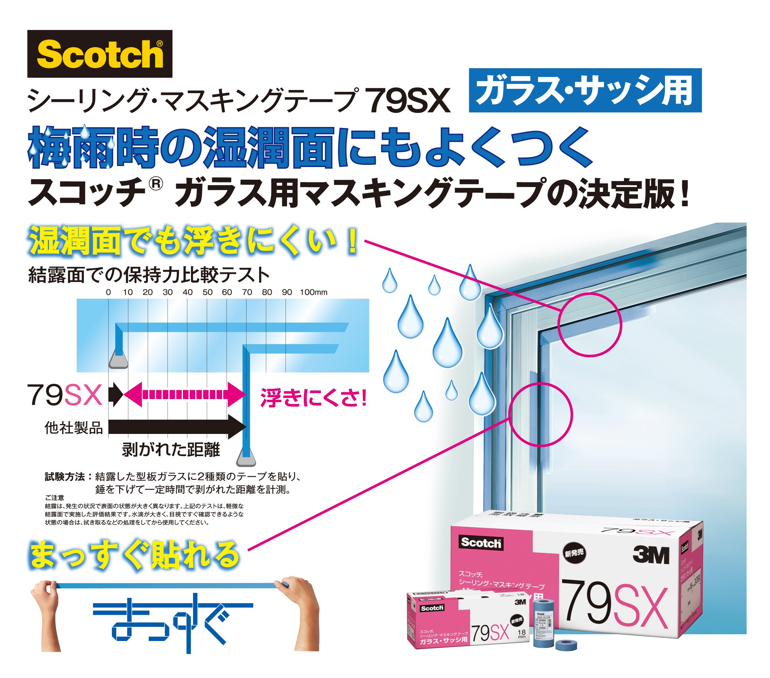 3M 스카치 79SX 유리 샷시용 마스킹 테이프 6권 21mm 이미지 3