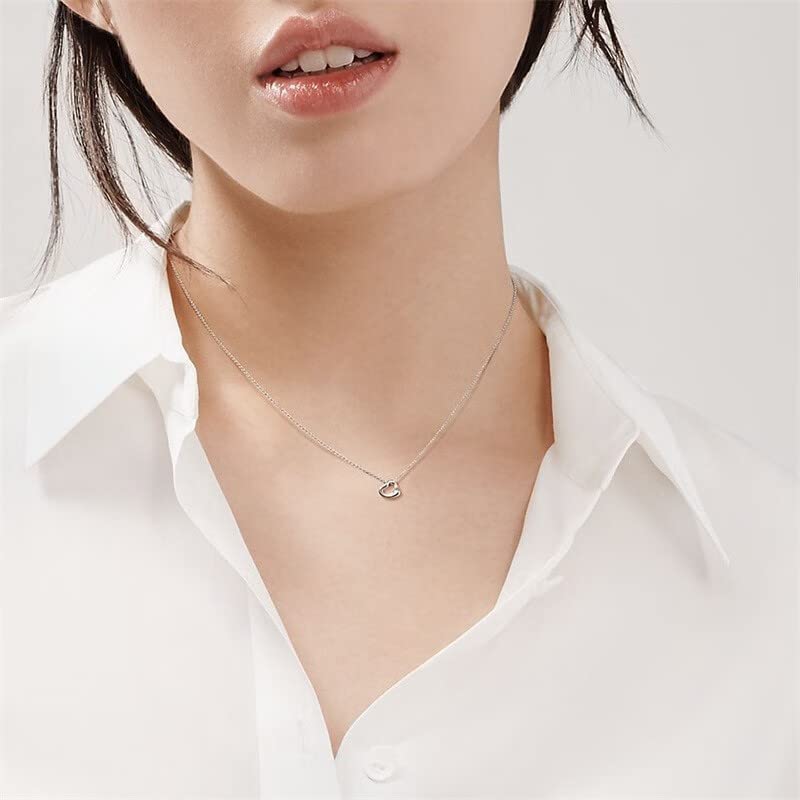 티파니 오픈 하트 목걸이 미니 11mm 이미지 3