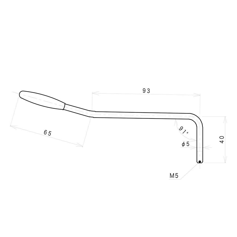 고토 블랙 A2-B 트레몰로 암 5mm 밀리 규격 PA-2B/D 블랙 캡 φ5 나사식 블랙 이미지 2