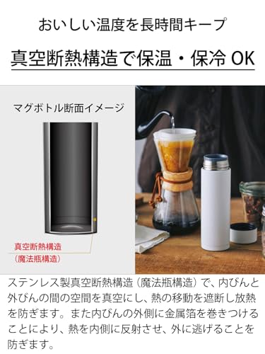 교세라 머그 사하라 MB-17S-SH 500ml 스크류 보온병 세라믹코팅 이미지 7