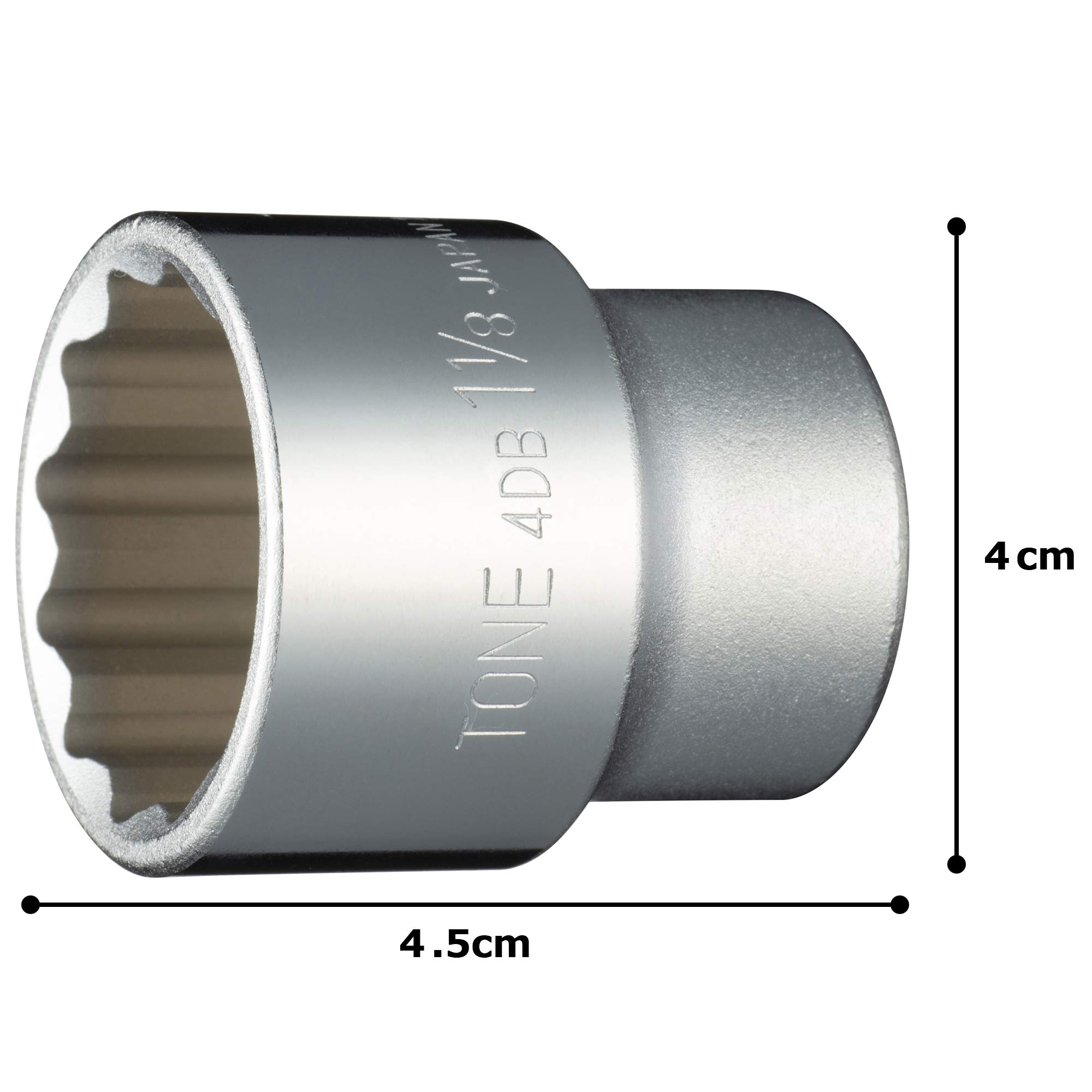 토네 HP4DB-36 12각 소켓 12.7mm 1-1/8인치 이미지 5