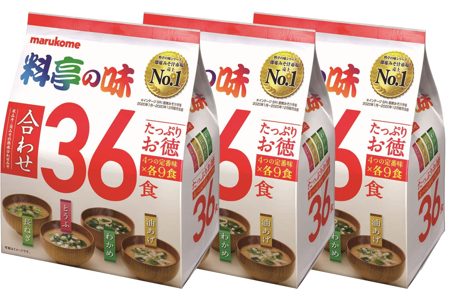 마루코메 료테이노아지 즉석 미소된장국 36식 36식 (x 3)