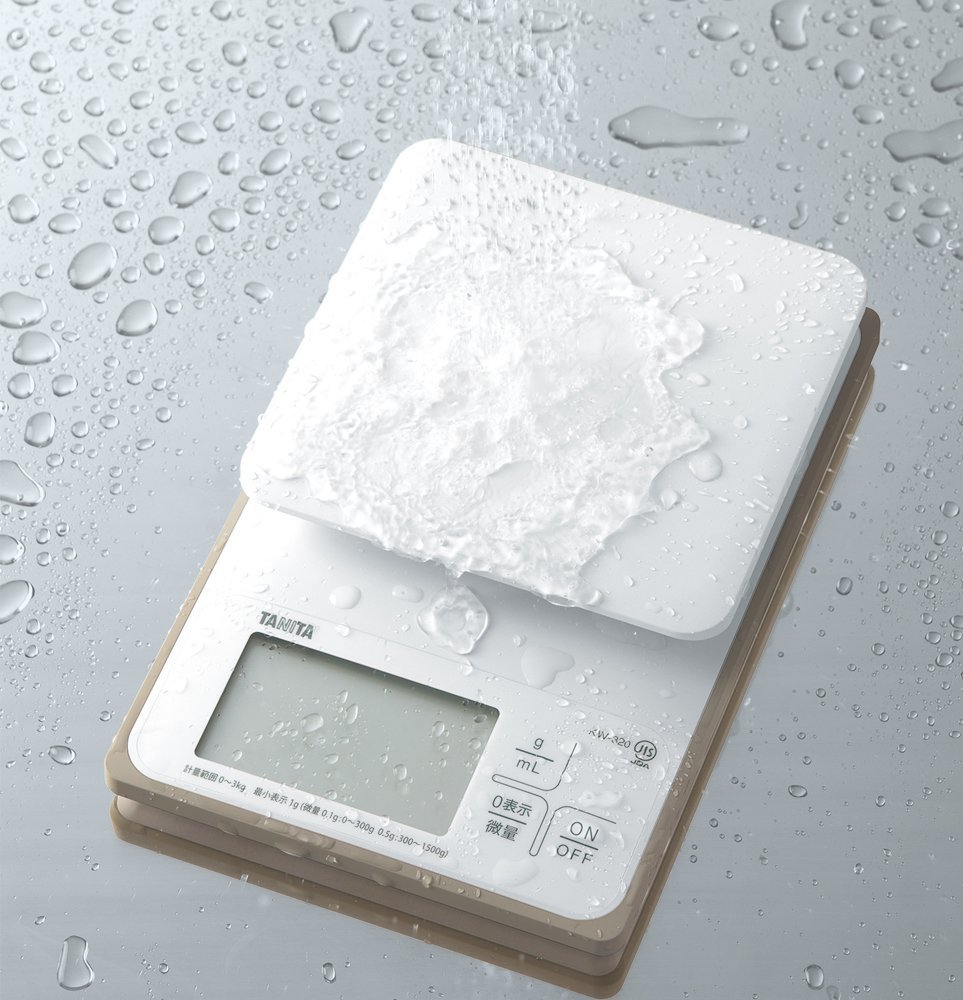 타니타 KW-320-WH 화이트 3kg 방수 12 화이트 0.1g 단위 3000g까지 단품 이미지 3