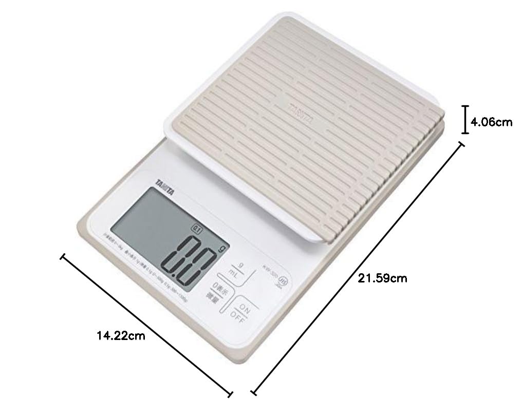 타니타 KW-320-WH 화이트 3kg 방수 12 화이트 0.1g 단위 3000g까지 단품 이미지 5