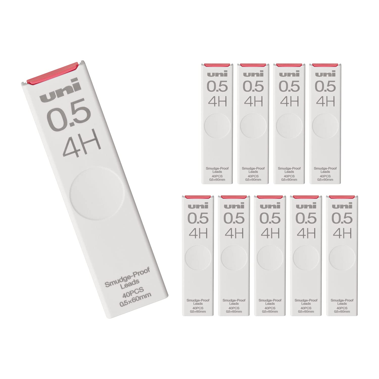 미쓰비시 연필 유니 ULS05404H 0.5mm 4H 샤프심 화이트