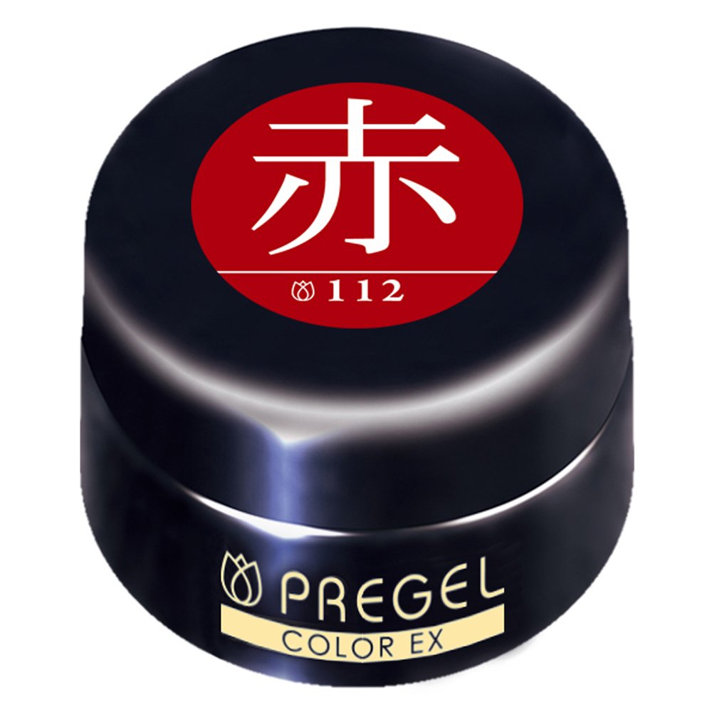 프리젤 컬러EX 레드 112 3g 젤네일