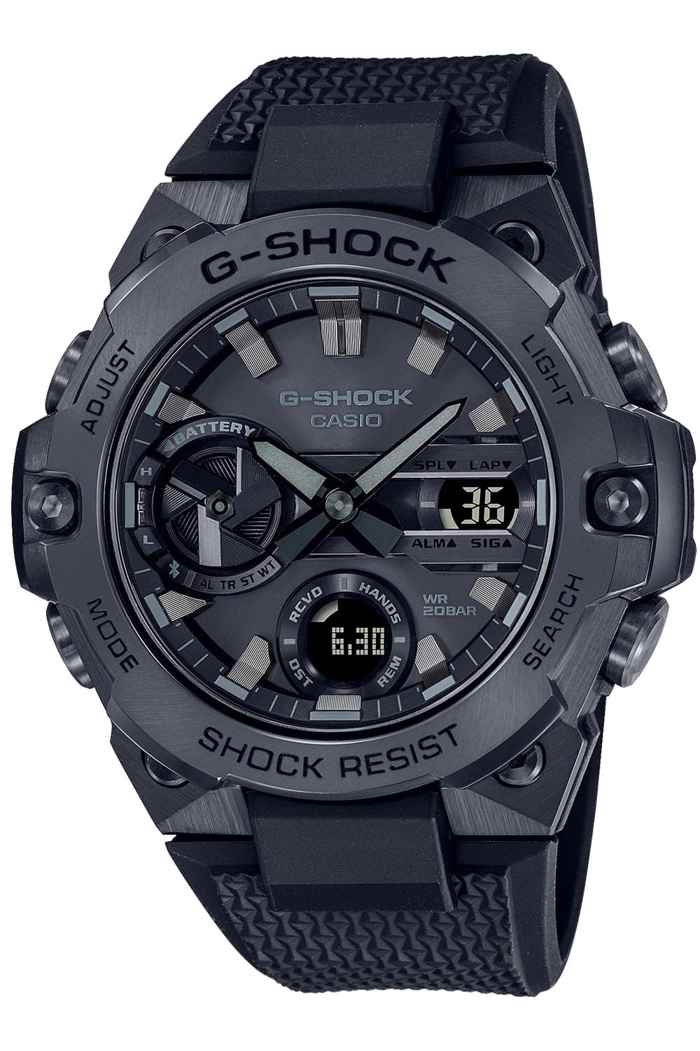 카시오 지샥 G-STEEL 올블랙 GST-B400BB-1AJF 손목시계 콤비네이션