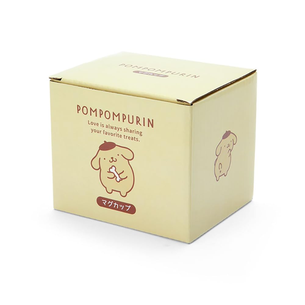 산리오 폼폼푸린 422410 도자기 머그컵 260ml 옐로우 이미지 3