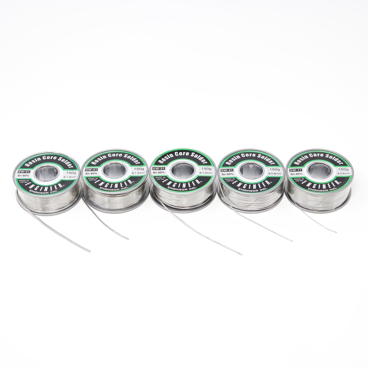 엔지니어 실납 1.0mm 150g SW-31 납땜용 와이어 중량: 150g 이미지 2