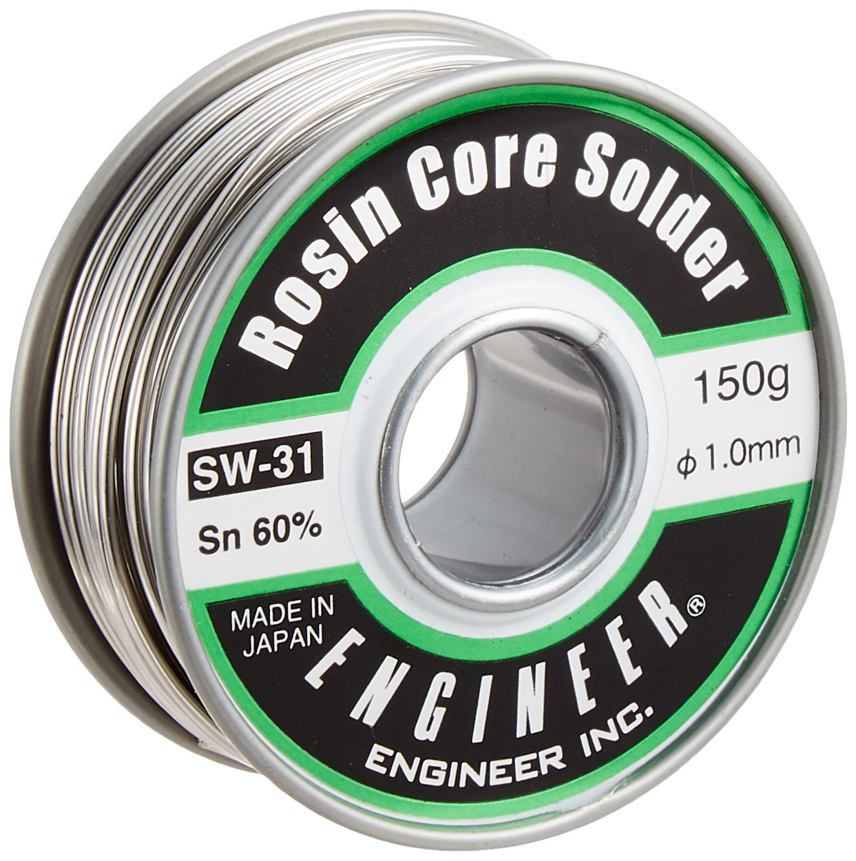 엔지니어 실납 1.0mm 150g SW-31 납땜용 와이어 중량: 150g