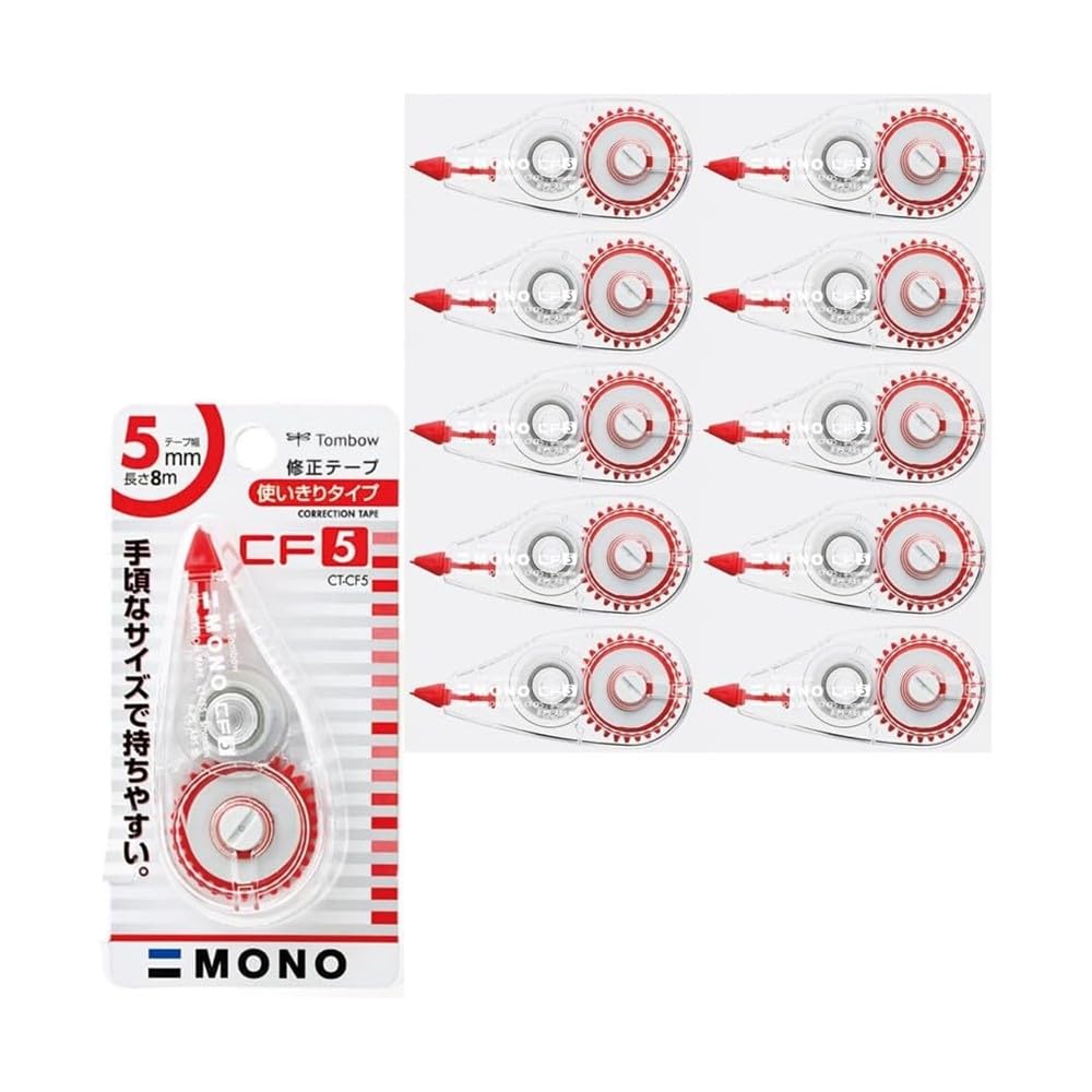 톰보 모노 CF CT-CF5-10P 8m 수정테이프 5mm폭 10개 이미지 1