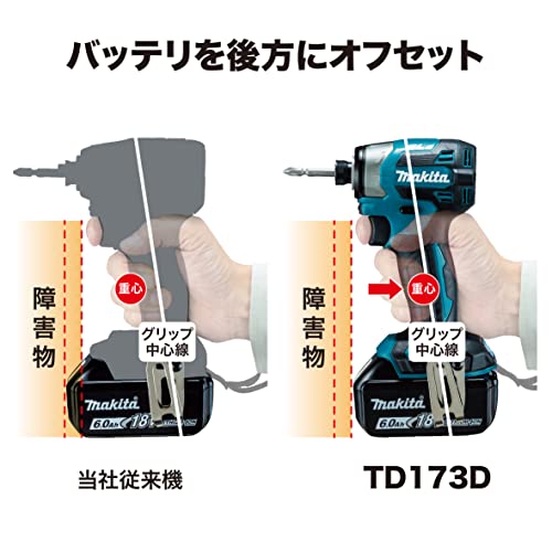 마키타 올리브 TD173DRGXO 18V 6.0Ah 충전 임팩트 드라이버 세트 이미지 4