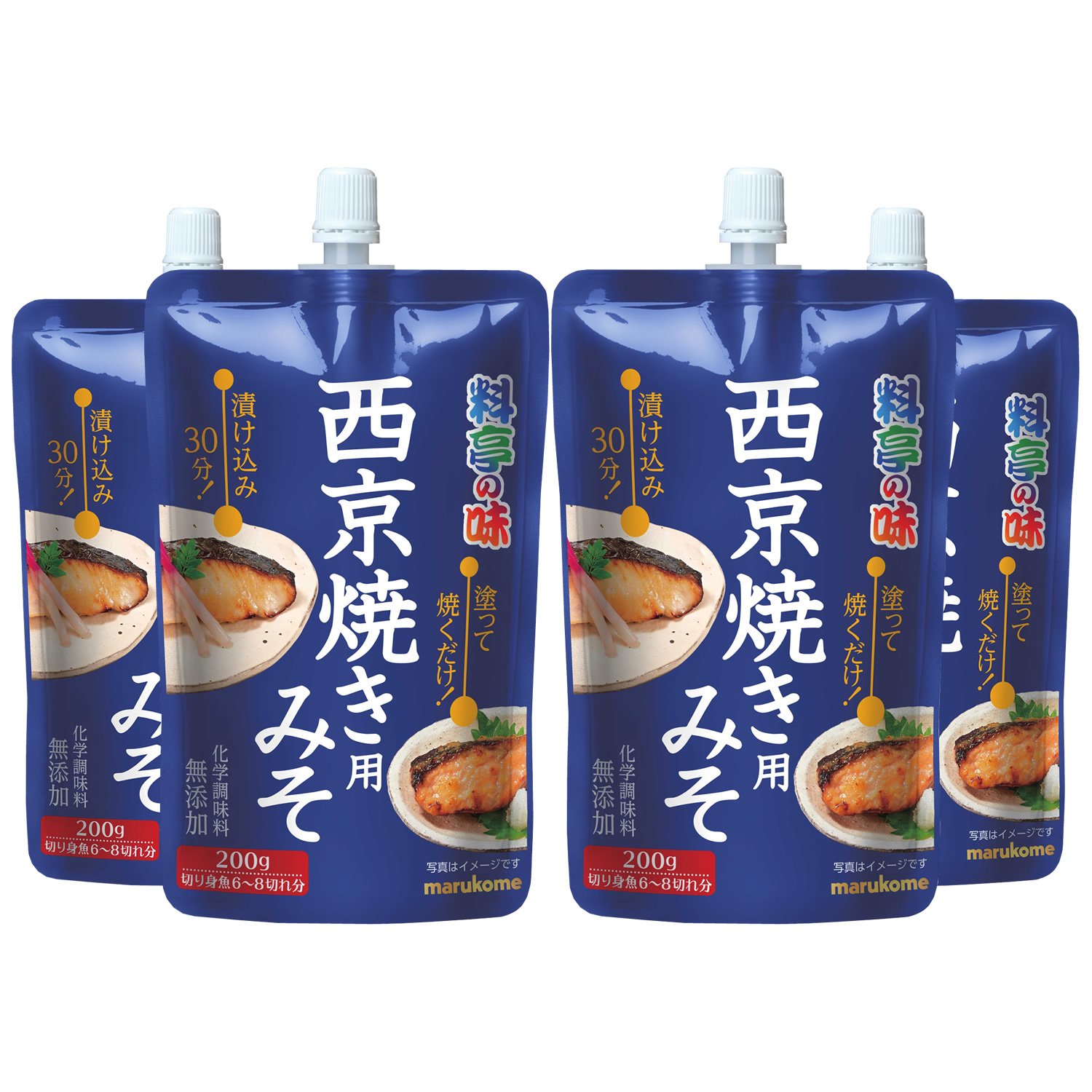 마루코메 료테이노아지 200g 서경구이용 된장 200그램 (x 4)