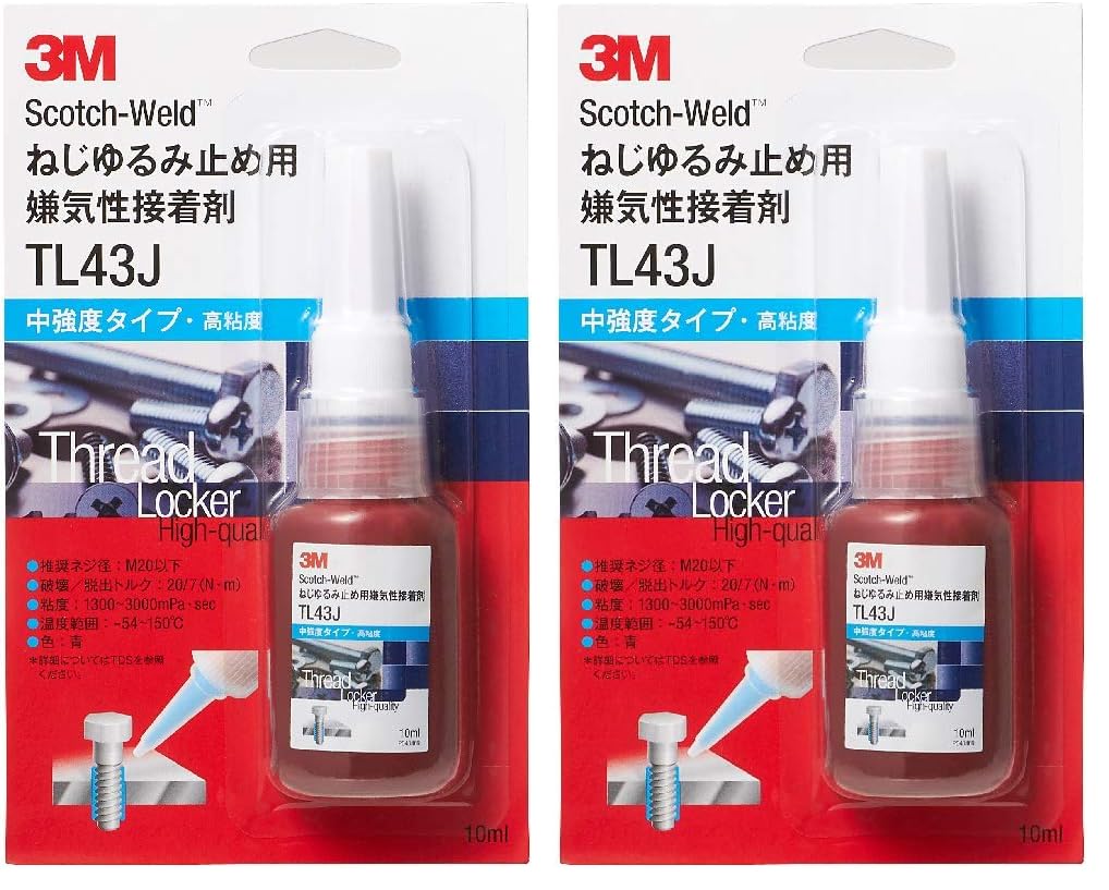3M 스카치웰드 TL43J 10ml 나사고정제 중강도 고점도 10ml