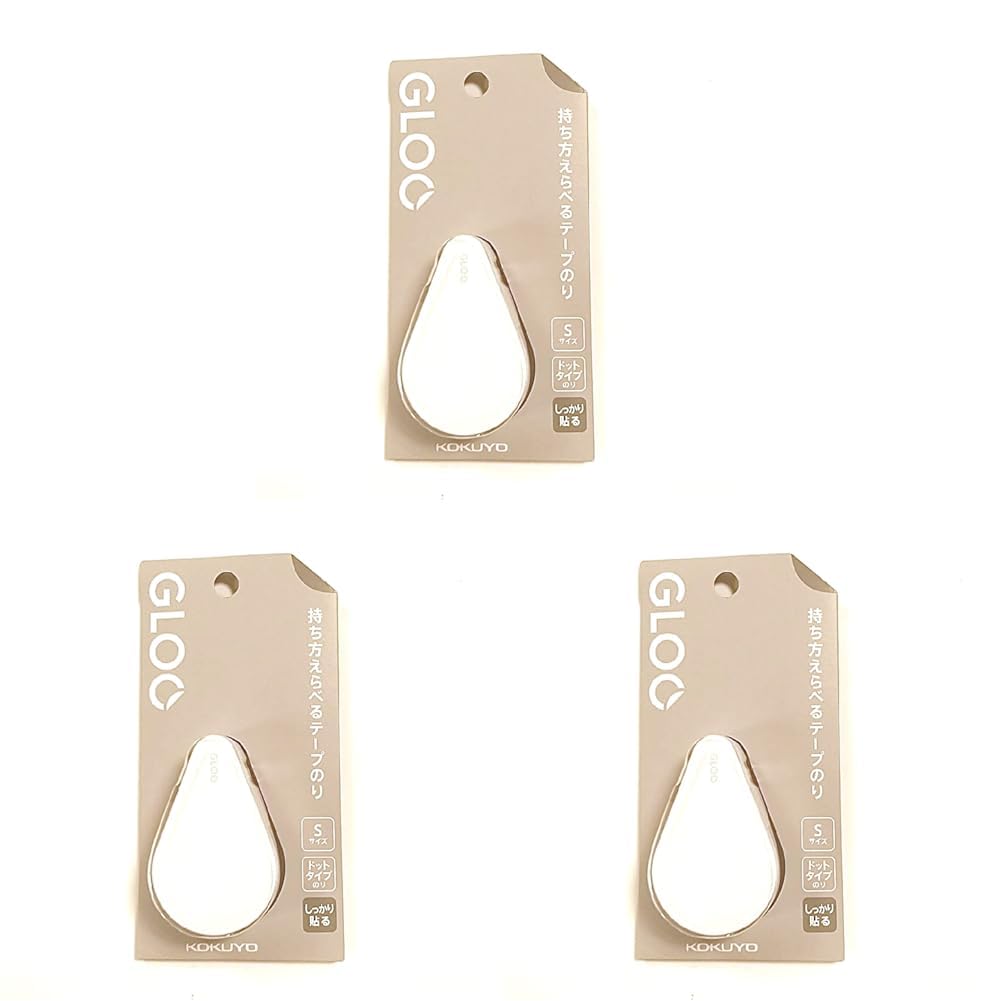 코쿠요 GLOO 타-GM410-07 S사이즈 본체 테이프풀 강력접착 3개입