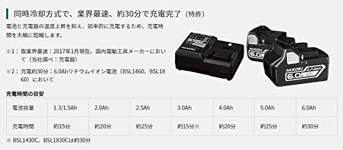 하이코키 CR18DBL 충전식 레시프로쏘 18V 배터리 충전기 케이스 풀세트 이미지 9
