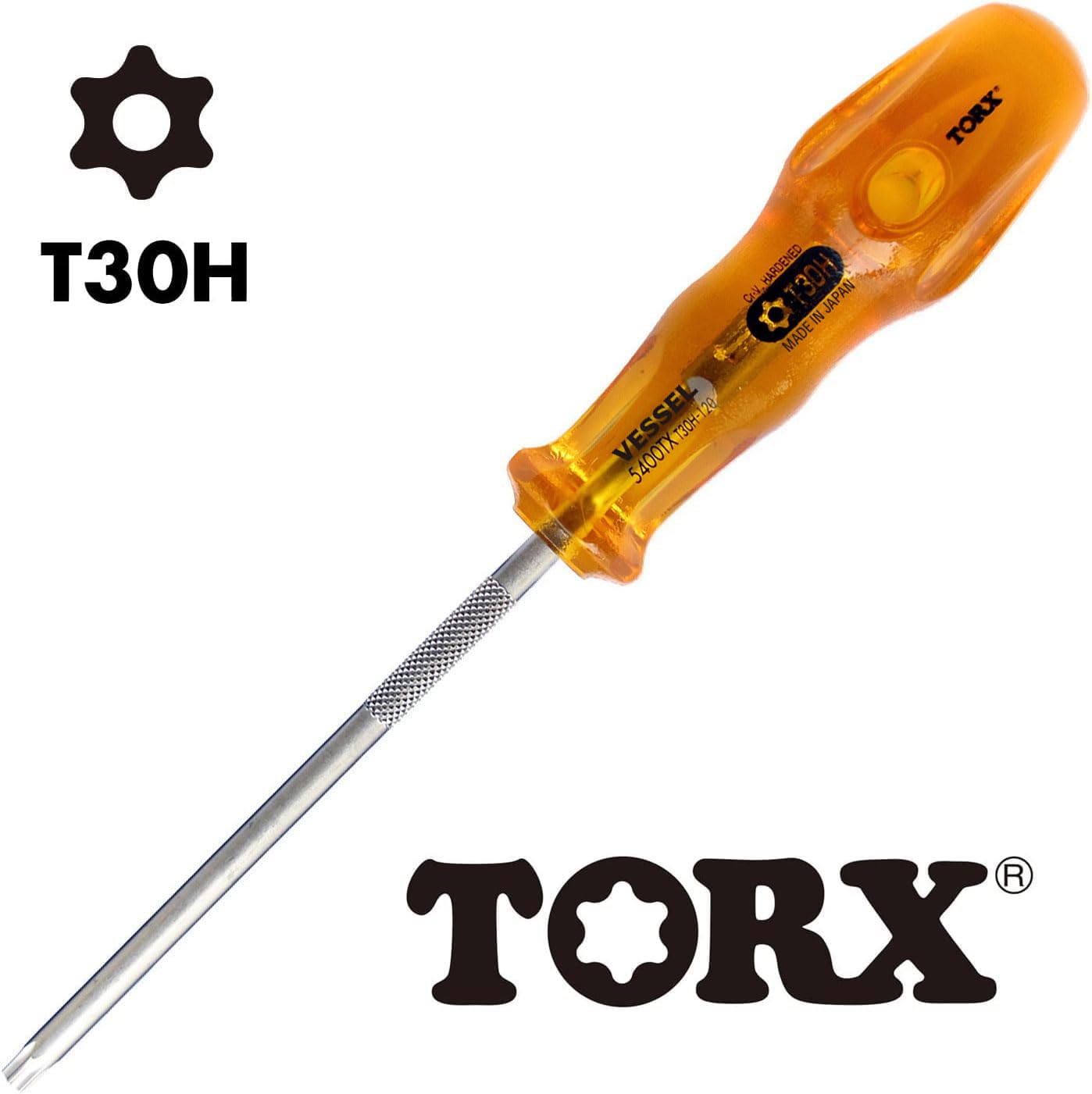 베셀 파워그립 5400TX T30H 120mm 별 드라이버 보안용 이미지 3