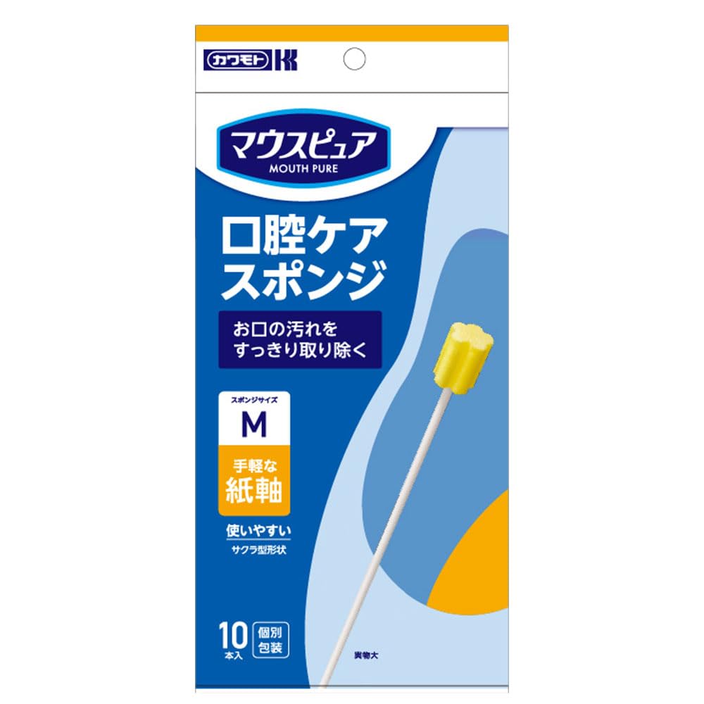 마우스퓨어 구강케어 스펀지 종이축 M사이즈 10개입