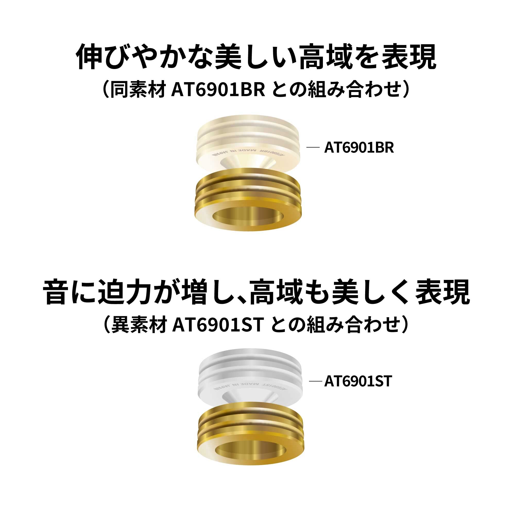 오디오테크니카 AT6902BR 황동 스파이크 베이스 이미지 4