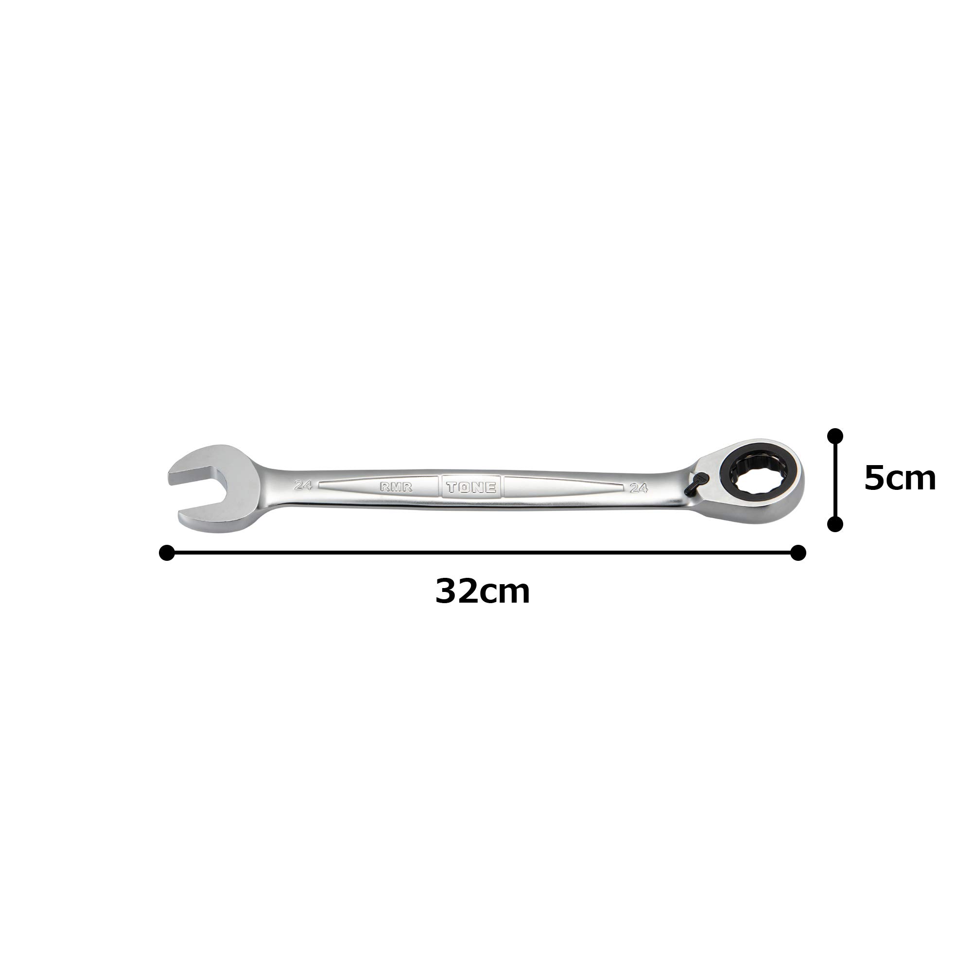 토네 HPRMR-24 24mm 전환식 라쳇 메가네 렌치 이미지 5