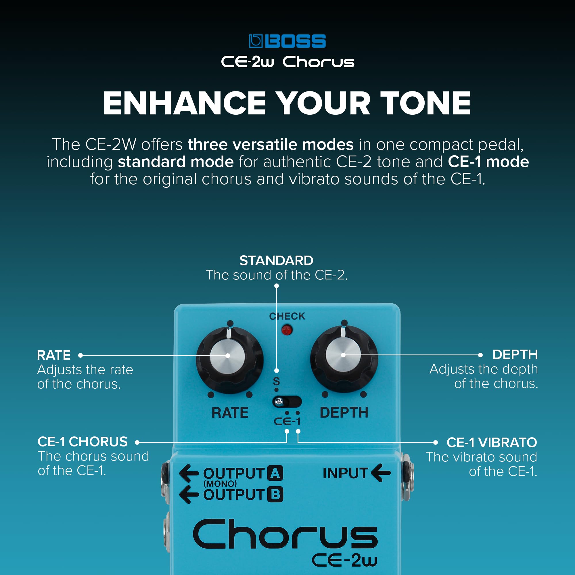 보스 와자크래프트 CE-2W 코러스 이펙터 이미지 3