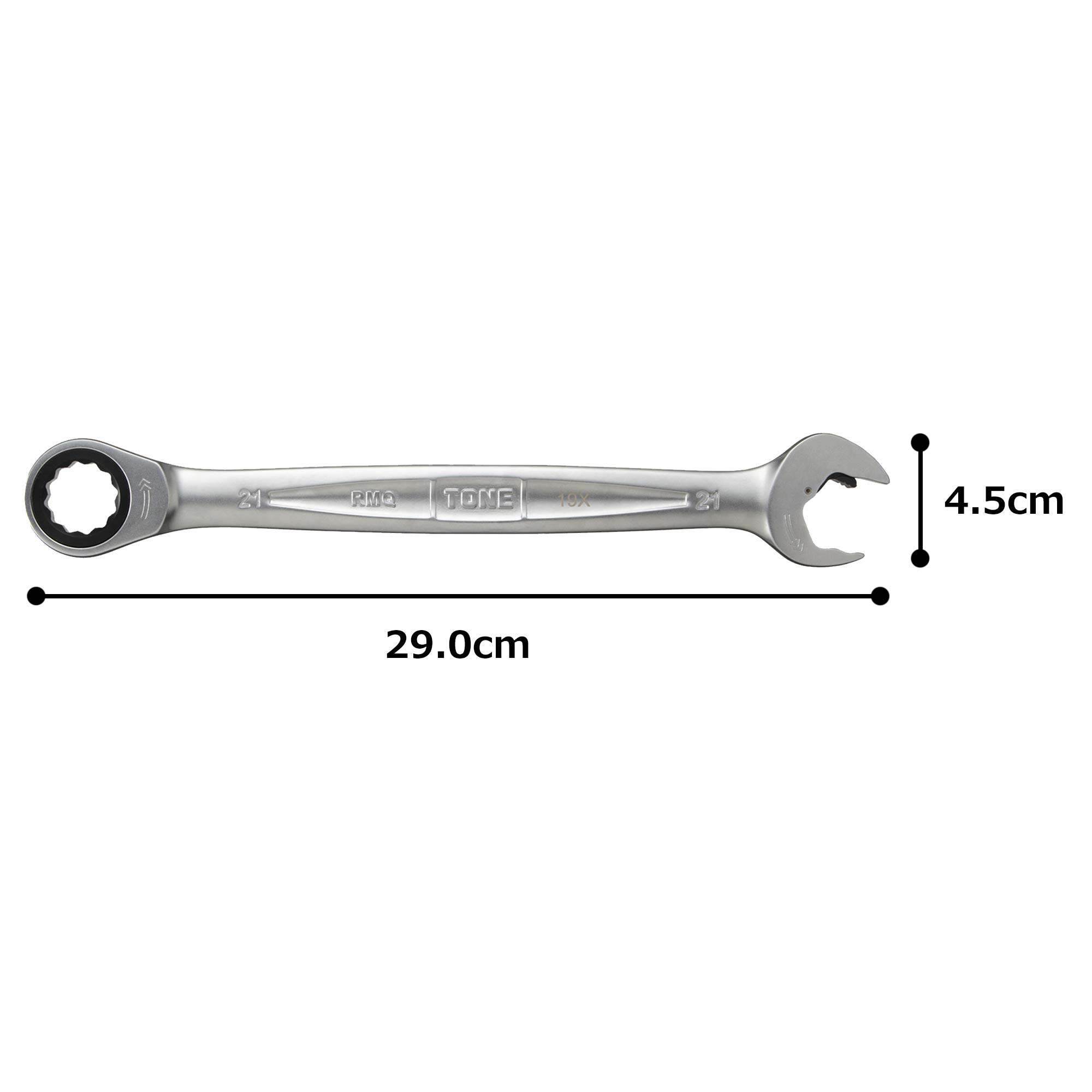 토네 HPRMQ-21 21mm 퀵 라쳇 메가네 렌치 이미지 5